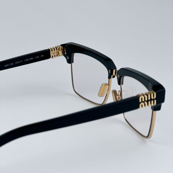 Miu Miu MU10ZS 1AB08N BRAND NEW Sunglasses Black Clear Blue Light Filter Unisex - Picture 12 of 13